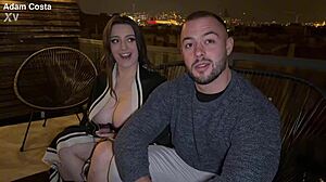huge titted slut rides old cock hard spanks cuck hubby while he watches her cum covered