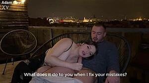 huge titted slut rides old cock hard spanks cuck hubby while he watches her cum covered