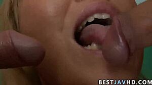 big-titted japanese milf, wanna see her penetrate two knobs?