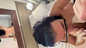 my hot lover trains deepthroat so good with those big natural tits 😍💦