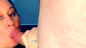 Beautiful Sarah Teases Then Sucks Thick Cock Deep Before Swallowing Cum Mouthful