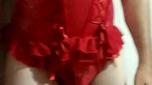 i slut out in wife's corset while she showers