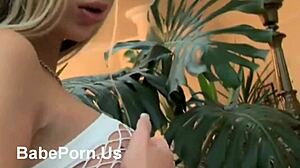 horny blonde babe sucks cock and gets fucked so good 😍💦
