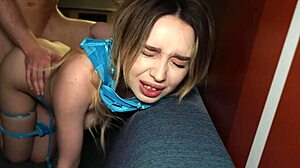 Petite asian cutie bounces on raw cock cowgirl and takes deepthroat doggystyle creampie finish