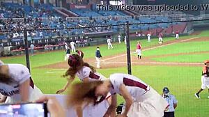 damn these sexy baseball cheerleaders dancin with perfect bodies got me sweatin