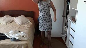 i dress slutty in lingerie to cuckold hubby at motel with stepbro's huge cock