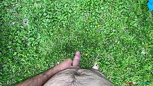 Brunette's Thrilling First 2024 Forest Outdoor Solo Session