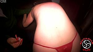 damn! mary redqueen spanks hard in campinas session till i explode!