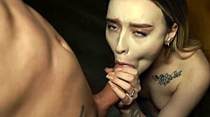 Petite asian cutie bounces on raw cock cowgirl and takes deepthroat doggystyle creampie finish