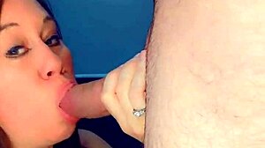 Beautiful Sarah Teases Then Sucks Thick Cock Deep Before Swallowing Cum Mouthful