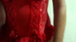 i slut out in wife's corset while she showers