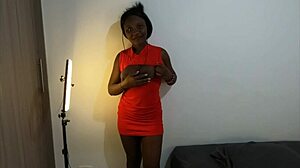 afro black latina unlocks naughty slave side sucking huge cock in first audition