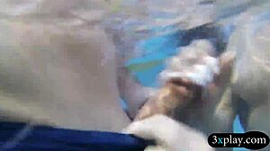 Teen Besties Blonde Brunette Suck Wet Blowjobs Then Get Drilled Hard by Pool in 4some