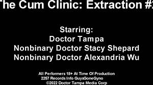cum clinic extraction 2: doctor tampa gets milked by wild nonbinary docs 😷💦🔥