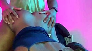 Monster Big Black Cock Entangles In Creampie Kissing Blowjob