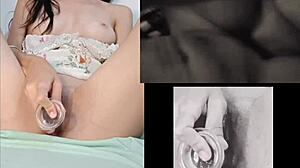 Masturbating hard watching hot petite teen lesbians