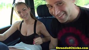 Hitchhiking Couple's Outdoor Passion Ignites Raw Desire on Camera