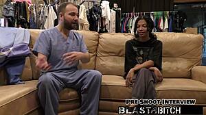 Yesenia's pussy cum-blasted as step-sis watches close