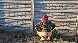 Jardiner seduced by horny milf wife for rough outdoor creampie pounding?!