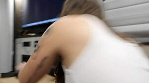 movie night turns into stepbro creampie fucking housewife milf doggystyle cowgirl taboo