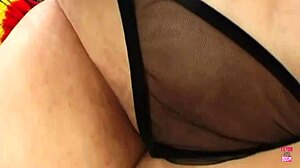 Bbw cowgirl rides huge cock on bed cums hard!
