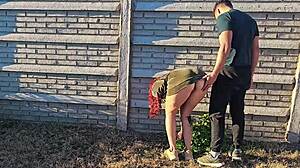 Jardiner seduced by horny milf wife for rough outdoor creampie pounding?!