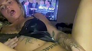 Horny Goth Slut Pounds Her Tight Ass