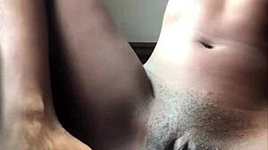 Sneak off from movie night to fuck this creamy tight black pussy