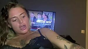 Horny Goth Slut Pounds Her Tight Ass
