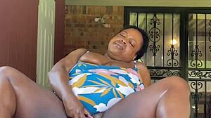 ebony sub fantasizes baby daddy orgasm