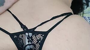 Latina milf girlfriend shows off huge beautiful ass and pretty vagina up close