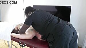 american bbc masseuse bends aussie milf over for creampie pounding