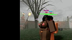 hey, lost that roblox fighting game twice now, time for big tits riding creampie action 😈💦🔥