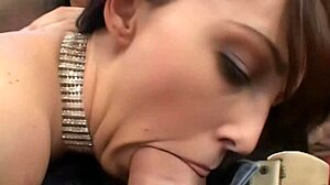 jenna presley milf gapes shaved pussy and asshole bent over in fishnets heels for deepthroat doggystyle anal finger blast