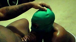 Quick messy bbw ebony titty fuck handjob ends in huge bbc facial cumshot swallow!