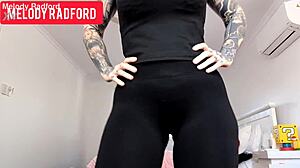 Curvy Milf Melody Radford Fucked Through Sheer Leggings