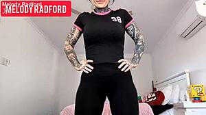 Curvy Milf Melody Radford Fucked Through Sheer Leggings