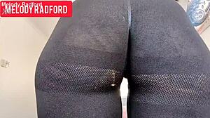 Curvy Milf Melody Radford Fucked Through Sheer Leggings