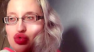 Bimbo Goddess Demands Lipgloss Worship in Captivating Webcam Findom