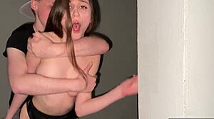 Ever wonder how a sexy german teen babe takes that deep fuck?