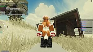 Roblox Gamer Blonde Ebony Big Ass Bent Over for Wet Doggystyle Fuck?