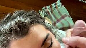 Eden Ivy Gags on Monster Cock Deepthroat Sloppy Blowjob POV