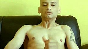 this amateur dude dives into solo cock play with shower toys and fisting