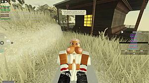 Roblox Gamer Blonde Ebony Big Ass Bent Over for Wet Doggystyle Fuck?