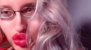 Bimbo Goddess Demands Lipgloss Worship in Captivating Webcam Findom