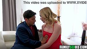stepmom crashes stepson and gf's private hangout