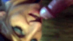 After soccer i facefucked my skinny teen slave she gagged n choked hard