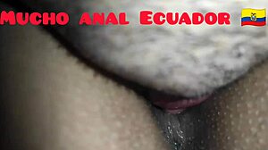 gently licking ecuadorian wife's ass vagina bent over intimate