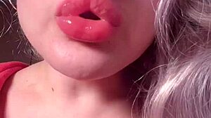Bimbo Goddess Demands Lipgloss Worship in Captivating Webcam Findom