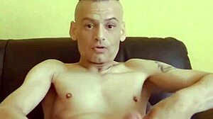 this amateur dude dives into solo cock play with shower toys and fisting